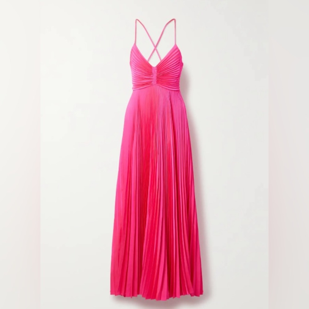 ALC Pleated Aeries Full Length Dress